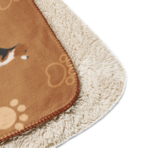 'Kindness Ranch' Beagle Sherpa Blanket