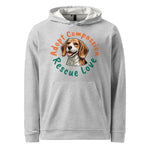 Load image into Gallery viewer, Kindness Ranch &quot;Adopt Compassion, Rescue Love&quot; adidas fleece hoodie
