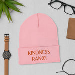 Load image into Gallery viewer, Kindness Ranch &quot;Adopt Compassion, Rescue Love&quot; Cuffed Beanie
