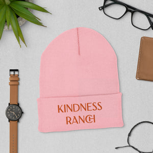 Kindness Ranch "Adopt Compassion, Rescue Love" Cuffed Beanie