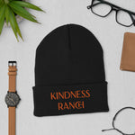 Load image into Gallery viewer, Kindness Ranch &quot;Adopt Compassion, Rescue Love&quot; Cuffed Beanie
