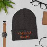 Load image into Gallery viewer, Kindness Ranch &quot;Adopt Compassion, Rescue Love&quot; Cuffed Beanie
