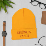 Load image into Gallery viewer, Kindness Ranch &quot;Adopt Compassion, Rescue Love&quot; Cuffed Beanie
