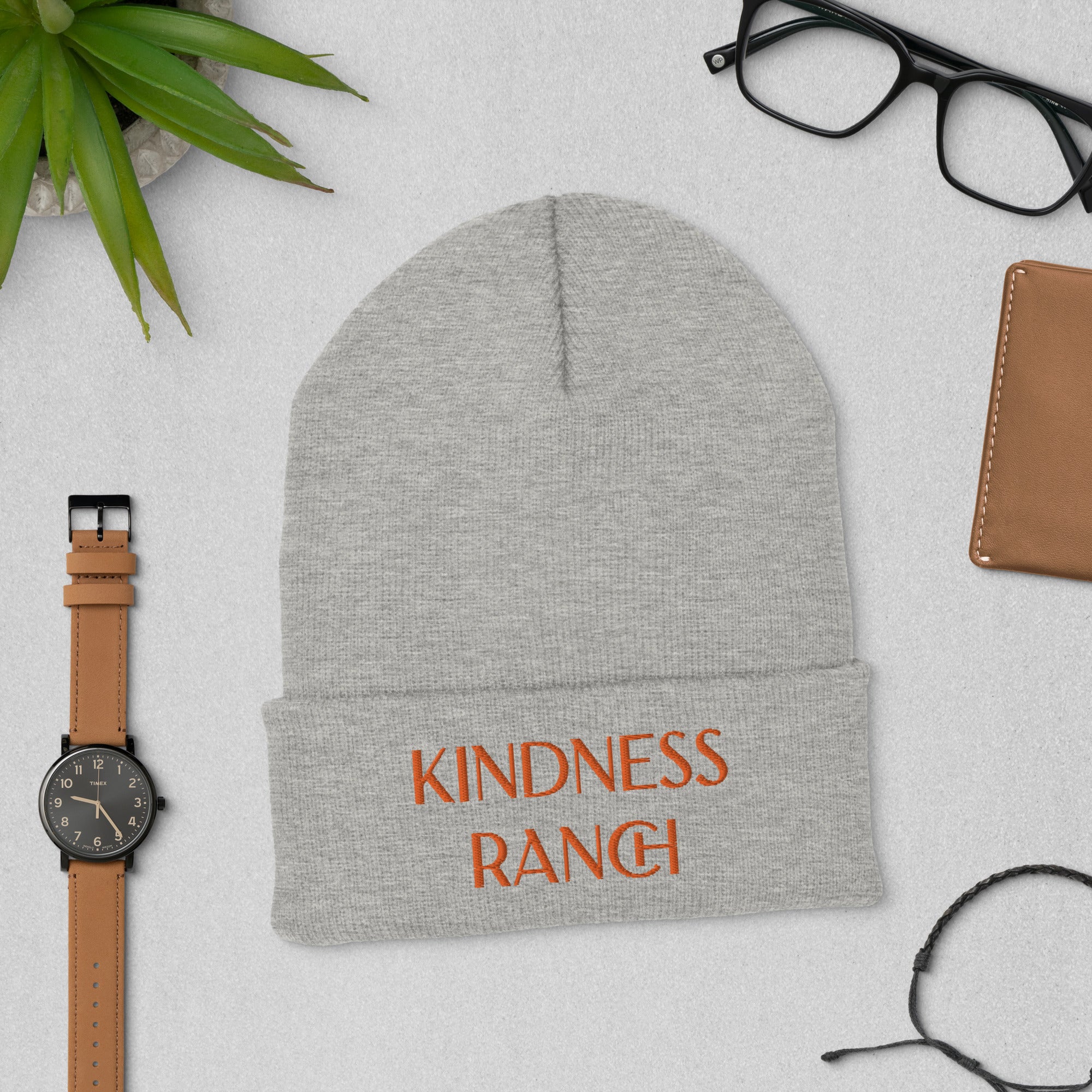 Kindness Ranch "Adopt Compassion, Rescue Love" Cuffed Beanie