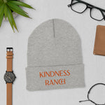 Load image into Gallery viewer, Kindness Ranch &quot;Adopt Compassion, Rescue Love&quot; Cuffed Beanie
