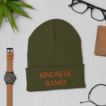 Load image into Gallery viewer, Kindness Ranch &quot;Adopt Compassion, Rescue Love&quot; Cuffed Beanie
