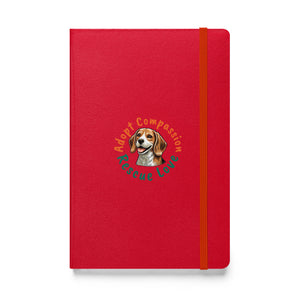 Kindness Ranch "Adopt Compassion, Rescue Love" Hardcover bound notebook