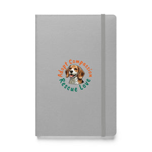 Kindness Ranch "Adopt Compassion, Rescue Love" Hardcover bound notebook