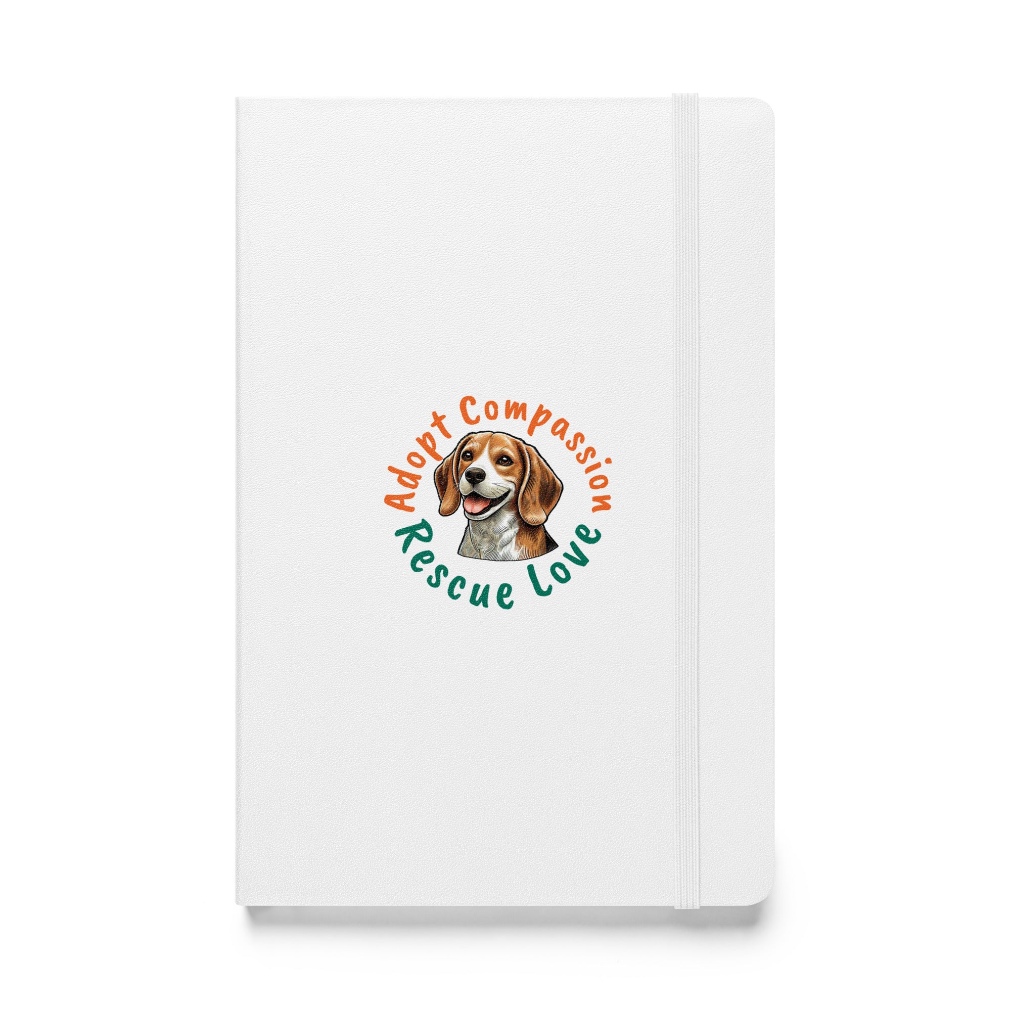 Kindness Ranch "Adopt Compassion, Rescue Love" Hardcover bound notebook