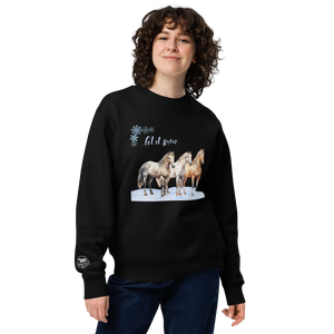 Horses 'Let It Snow' Holiday Eco-Sweatshirt