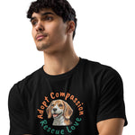 Load image into Gallery viewer, Kindness Ranch &quot;Adopt Compassion, Rescue Love&quot; Unisex staple eco t-shirt
