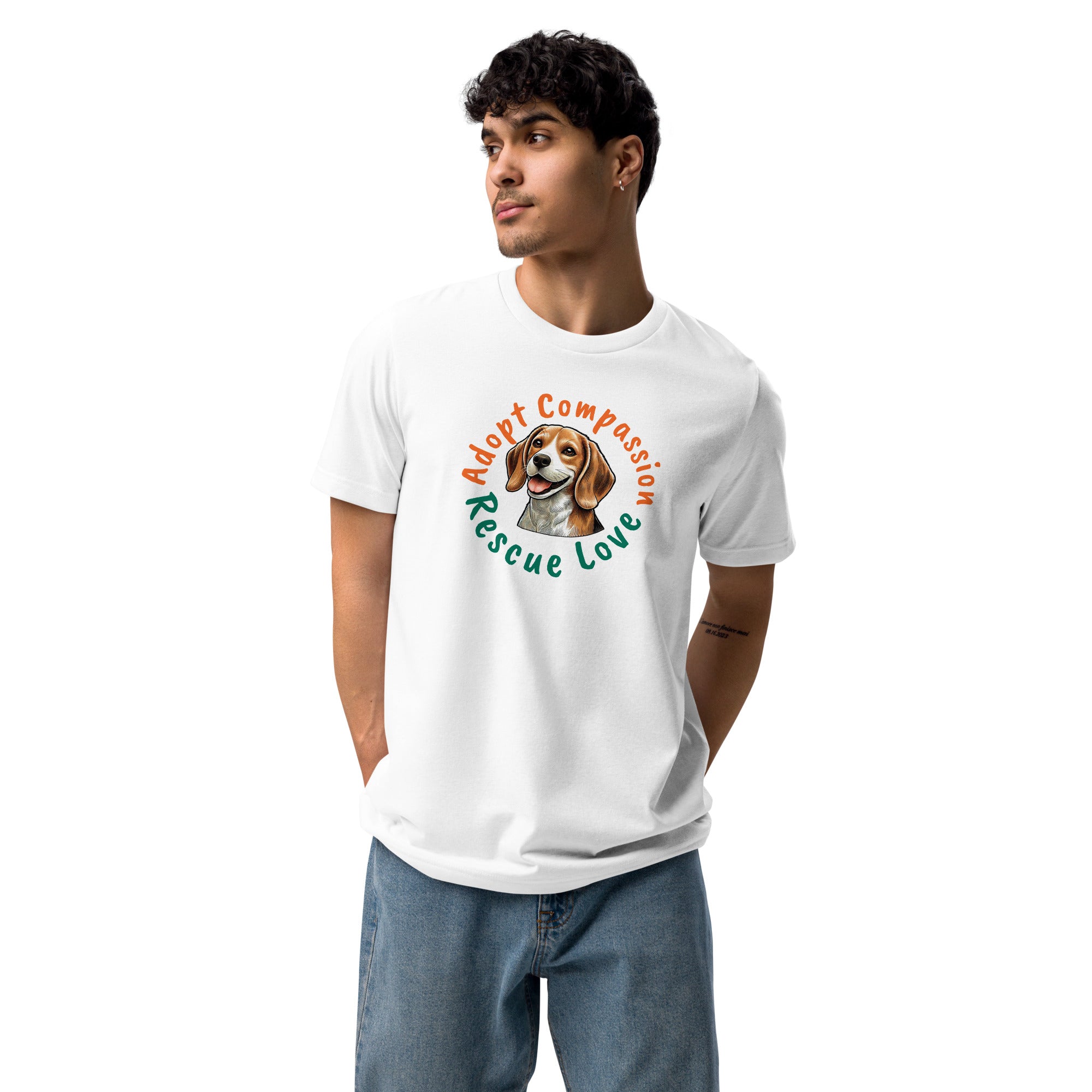 Kindness Ranch "Adopt Compassion, Rescue Love" Unisex staple eco t-shirt