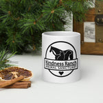 Load image into Gallery viewer, Kindness Ranch &quot;Adopt Compassion, Rescue Love&quot; White glossy mug
