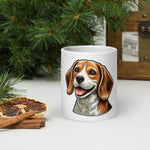 Load image into Gallery viewer, Kindness Ranch &quot;Adopt Compassion, Rescue Love&quot; White glossy mug
