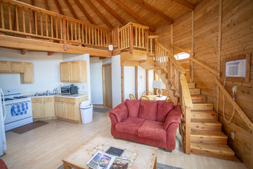 Two bedroom yurt (with steps to loft)